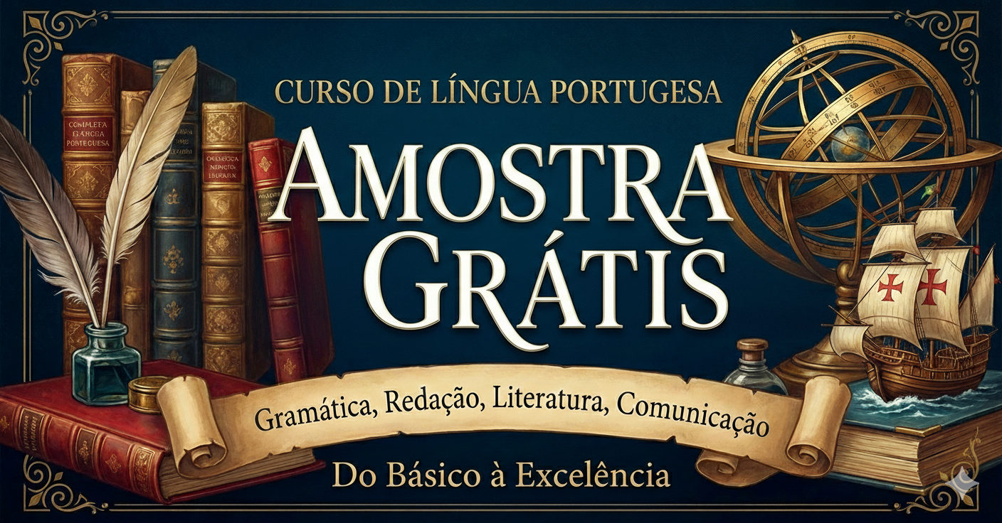 Curso amostra grátis de Língua Portuguesa.